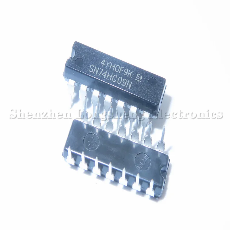 

10PCS/LOT NEW SN74HC09N 74HC09 DIP-14 logic chip IC six inverter In Stock