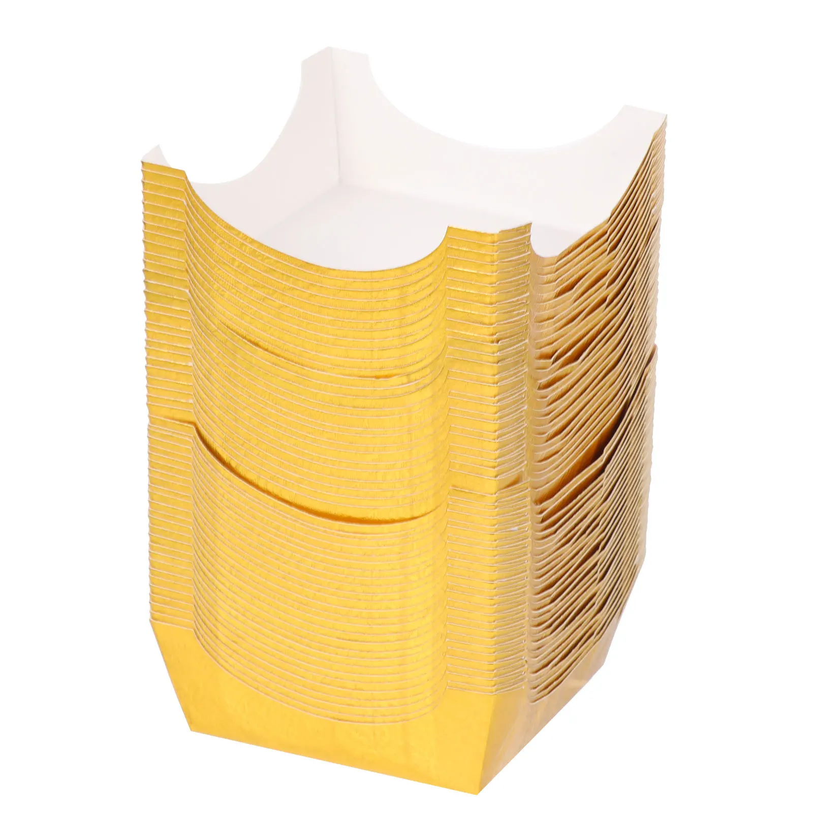 

100Pcs Square Muffin Cups Cake Paper Liners Disposable Mousse Baking Cups Heat Resistant for Parties Restaurant Use Stylish