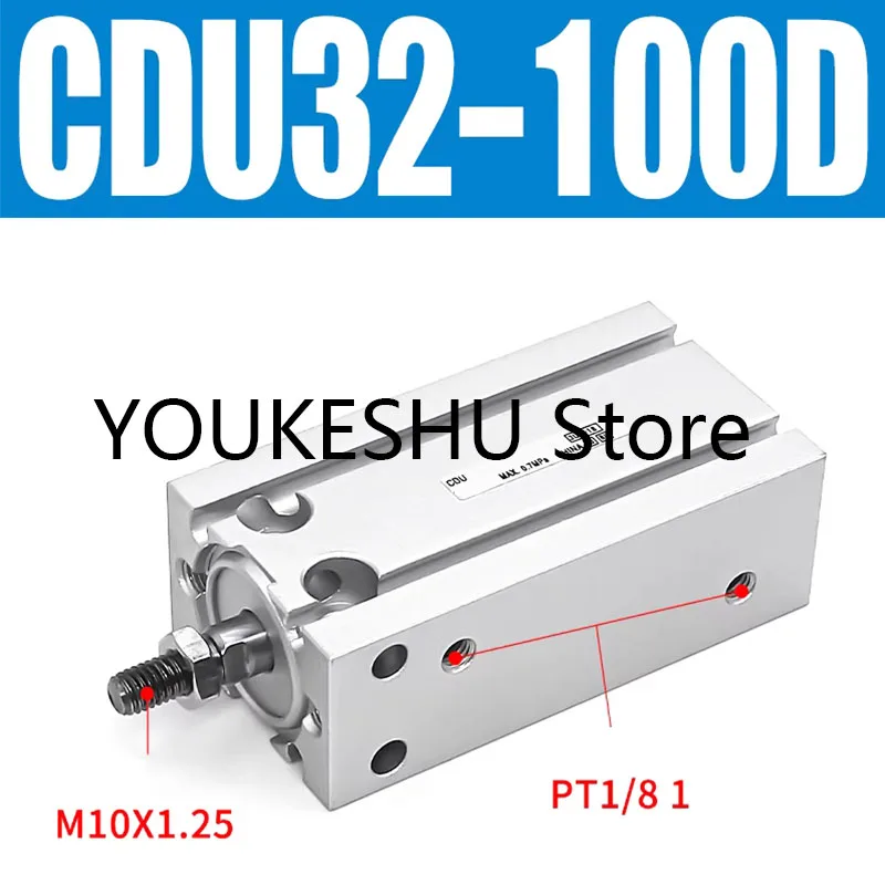 Brand New Original Free-Mount Mini Pneumatic Cylinder CDU32-100D