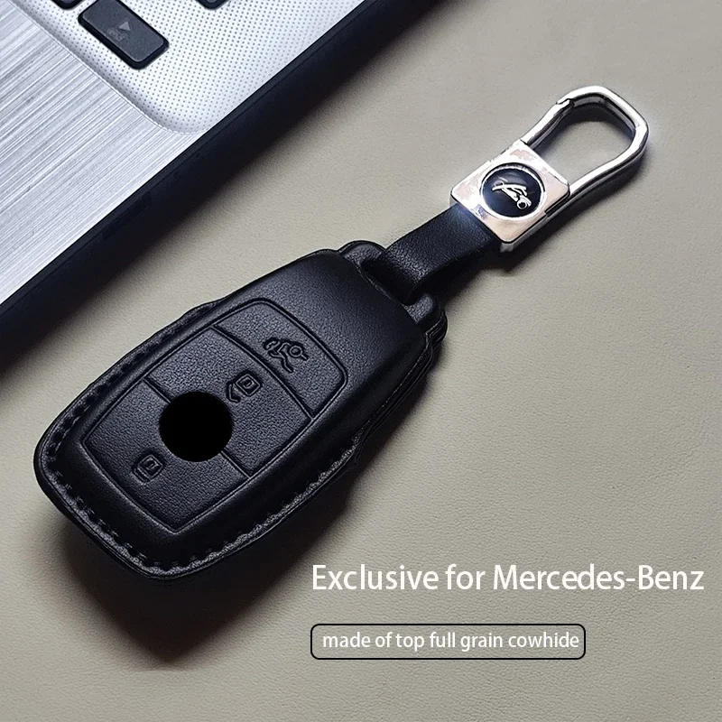 Car Remote Key Case Cover For Mercedes Benz A C E S G Class GLC CLE CLA GLB GLS W177 W205 W213 W222 X167 Leather