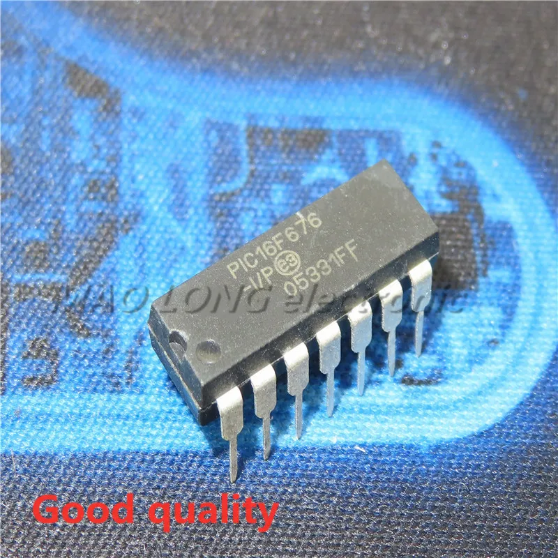 

10 шт./лот PIC16F676-I/P DIP14 PIC16F676 DIP PIC16F676-IP DIP-14