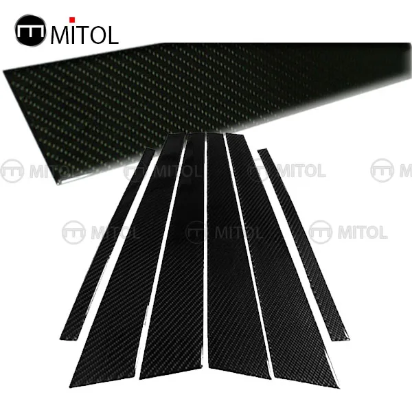 Carbon Fiber Car Window Pillar Post Trim For various kinds of vehicles