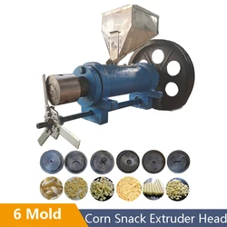 With 6 Mold Corn Snack Food Extruder Rice Puff Corn Puff Extruder Machine Corn Rice Food Puffing Machine