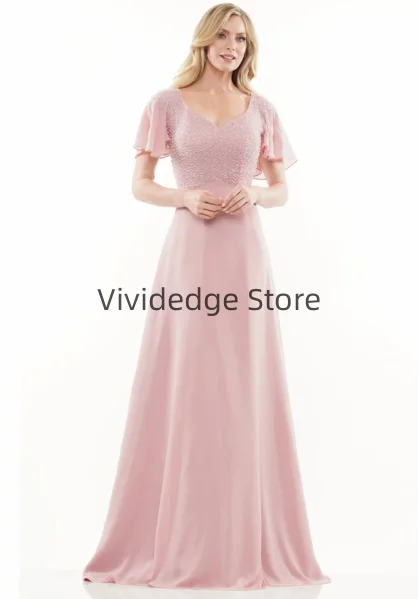 Customized Elegant Mother of the Bride Evening Gowns A-Line Dresses Prom Dresses Wedding Dresses vestido de casamento noiva