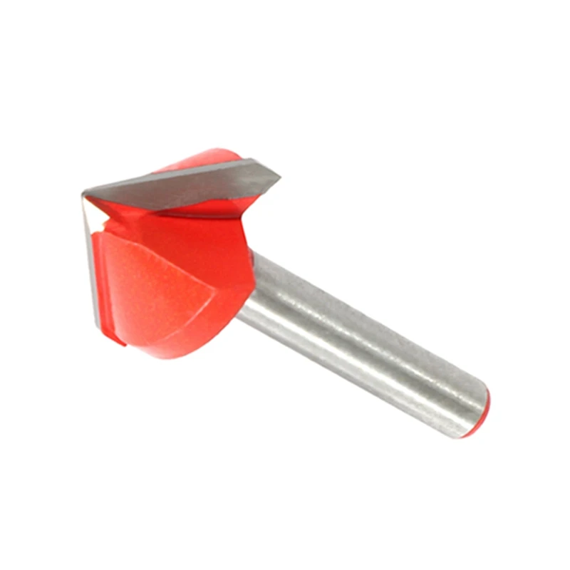 4X CNC Engraving V Groove Bit 3D Bits Router Carving Cutter Tool 90 Degree 6Mmx22mm