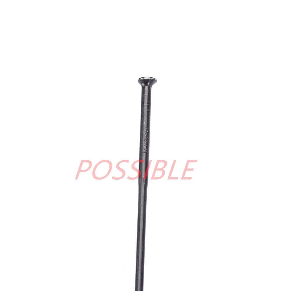Sapim D-Light Spokes Double Butted Round spoke 14G J-Bend/Straight Type Black 2.0-1.65-2.0mm