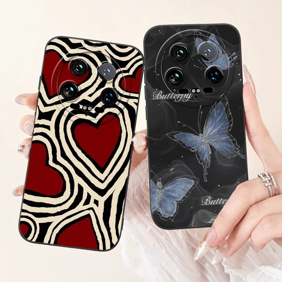 For Xiaomi 13 Ultra Case Mi 14 Ultra Luxury Candy Painted Cover Soft TPU Phone Case For Xiaomi 14 Ultra Mi 13Ultra 14Ultra Shell