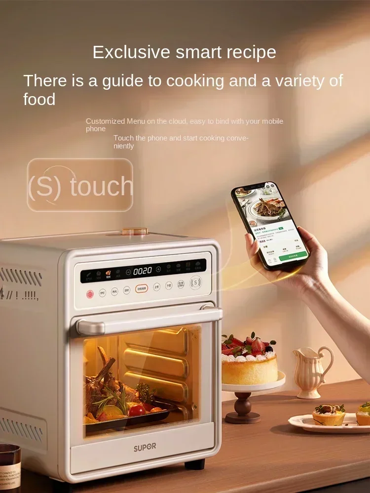 Air Frying Electric Oven Large Capacity Household Small Multi-functional Cake Bread Baking Machine Household Oven