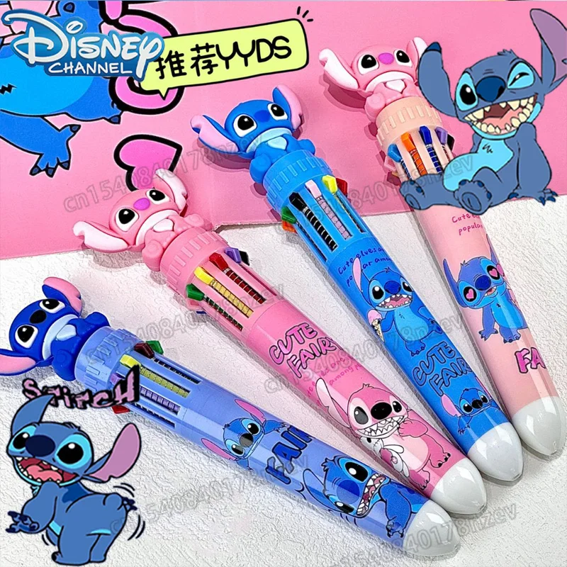 

Cute Disney Stitch Ballpoint Pen Anime Cartoon Stitch Student School Supplies Colored Graffiti Drawing Ballpoint Pen Stationery