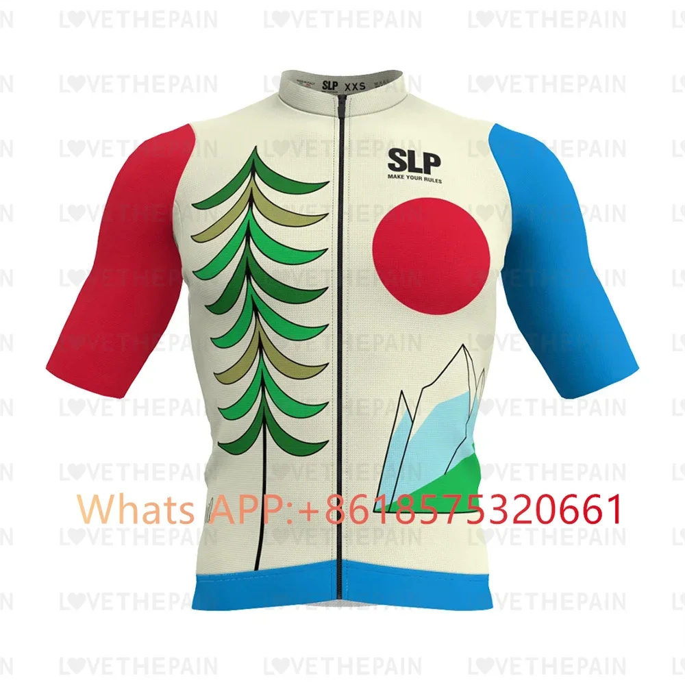 SLp Men Cycling Jersey Classic Cycling Racing Tops Short Sleeve Cyclist Clothes Shirt Maillot Summer Bicycle Bike Wear SLOPLINE