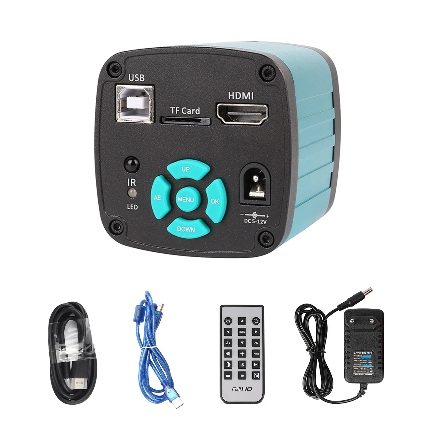 Yizhan HD 1080P 4K Digital Mircoscope HD HDMI USB VGA Mircoscope C-Mount Kamera 2K 1-150X Zooms 0,5X Barlow Objektiv Starker Ständer – Detail 23