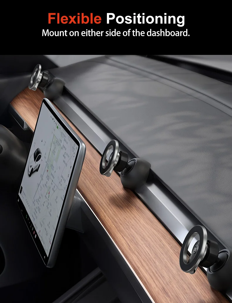 YZ für Tesla Auto-Handyhalterung Modell 3 Y 2021-2024 Silikon Magnetische Faltbare Halterung Lüftungsständer für Alle iPhone Auto-Zubehörteile – Detail 7