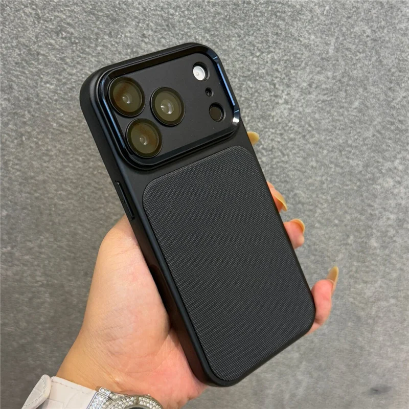Magnetic Tech Woven Canvas Lens Protector Case for iphone 18Pro 16 17 17Pro Max For Magsafe Original Wireless Charge Matte Cover