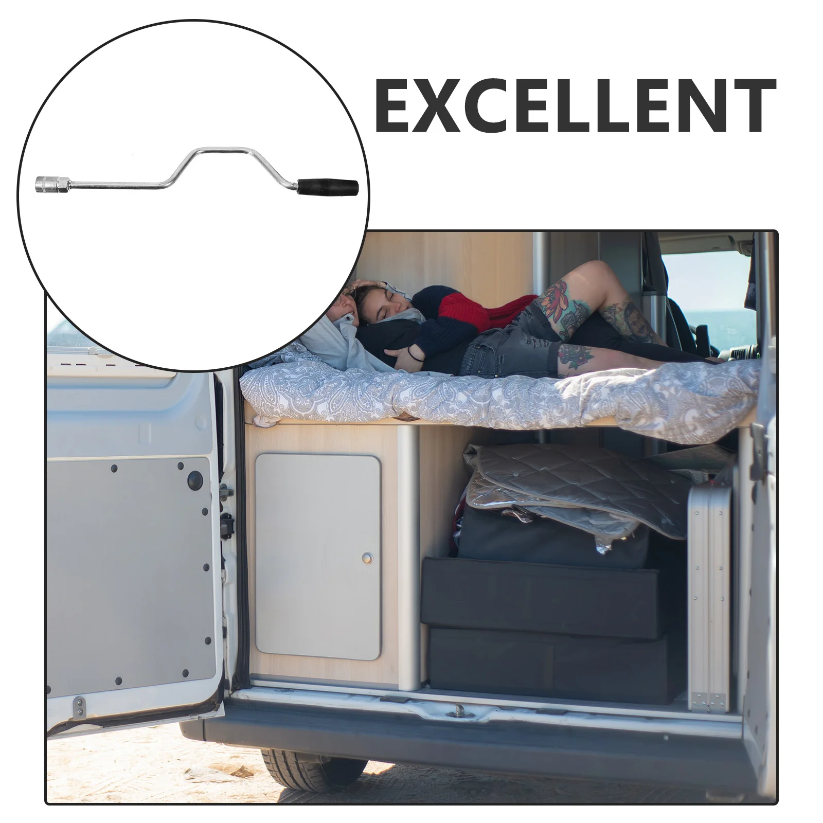 

Steel Rv Jack Crank Handle Replacement Camper Stabilizer Tool Trailer Rv Durable Ergonomic Design Automotive Accessory