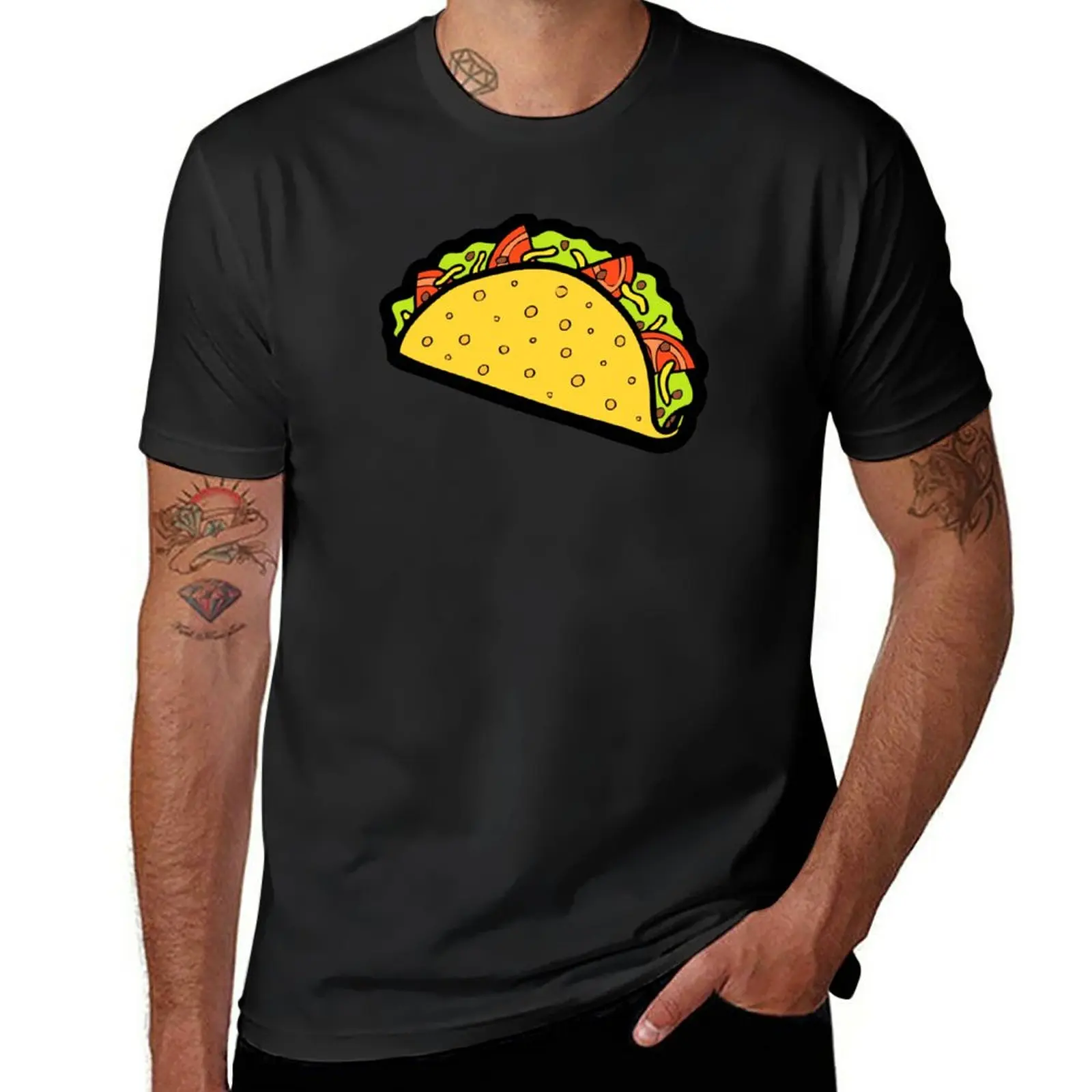 

New It's Taco Time! T-Shirt vintage t shirt summer top black t shirts mens t shirt graphic