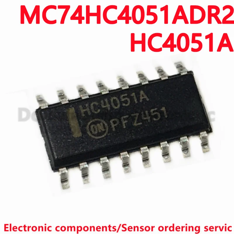 10PCS/100PCS/LOT MC74HC4051ADR2G MC74HC4051AD MC74HC4051A 74HC4051 HC4051A SOP16 Analog Multiplexers/Demultiplexers