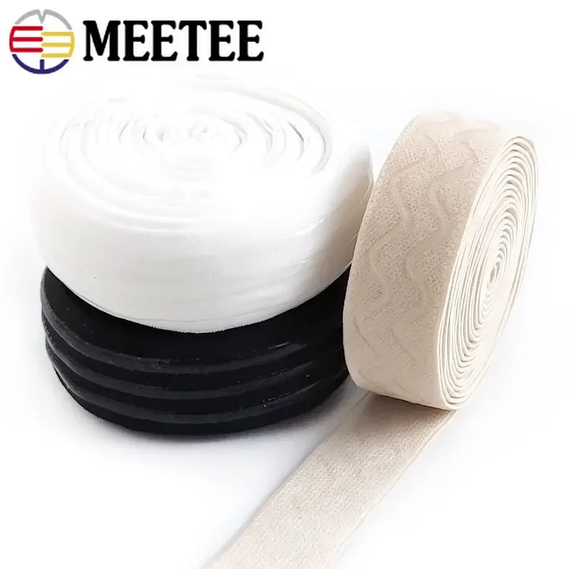 2/5/10Meters 25/30mm Silicone Elastic Band Rubber Ribbon Bag Belt Clothes Dress Bra Strap Webbing DIY Tailoring Sewing Accessory