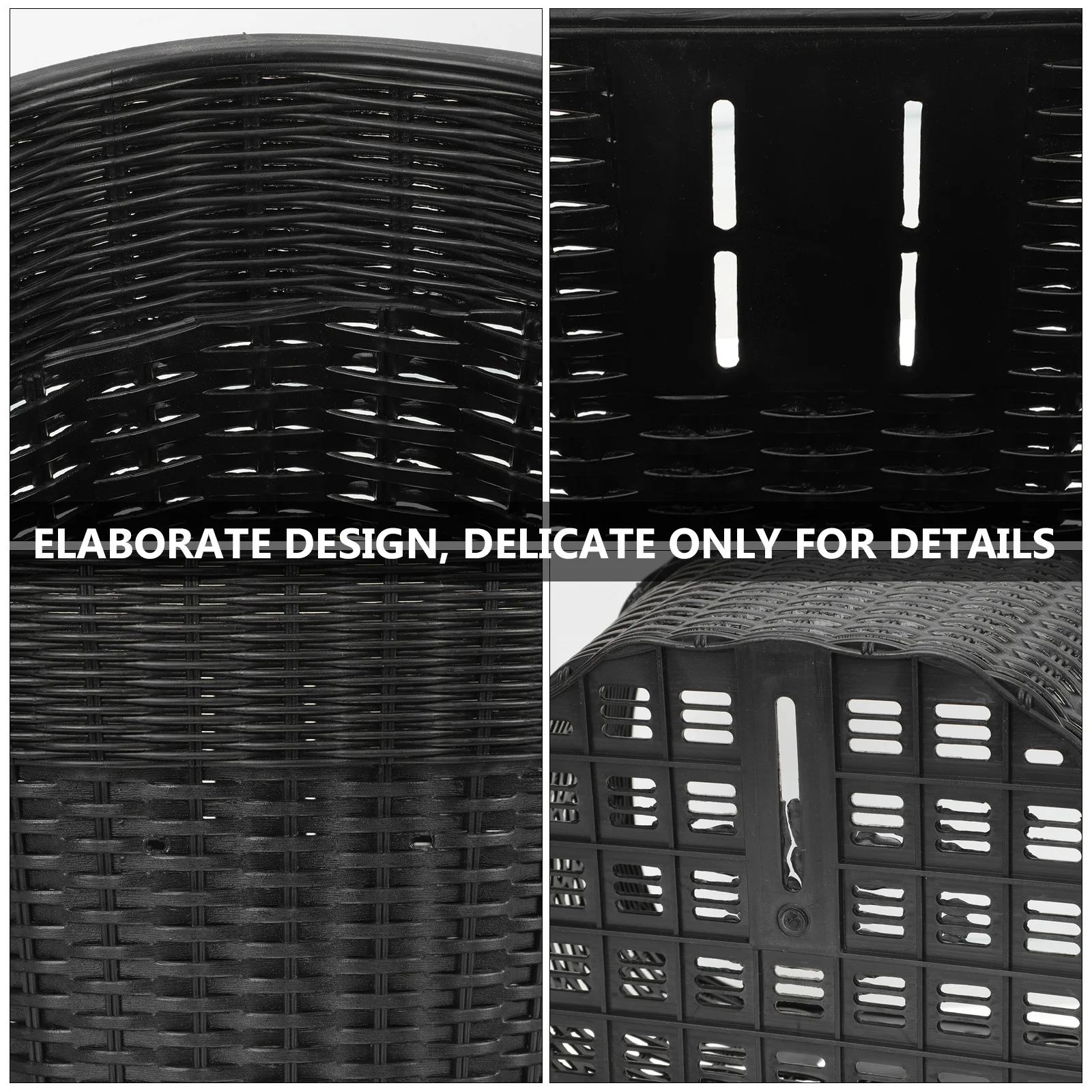 Bicycles Basket Anti-Rust Bike Handlebar Basket Waterproof Durable Multi-Function Cycling Storage Large Capacity Decorative