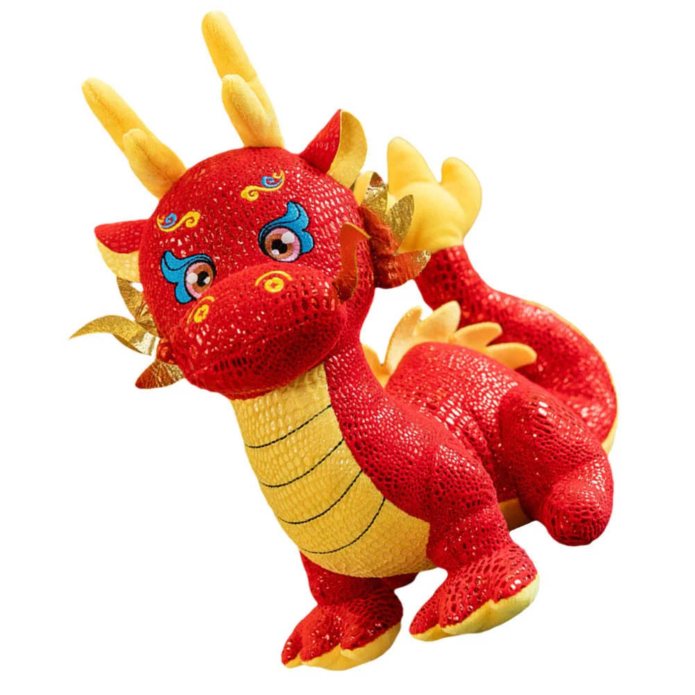 

Year of The Dragon Mascot Stuffed Plush Toy Animal Figure Toys Chinese New Child