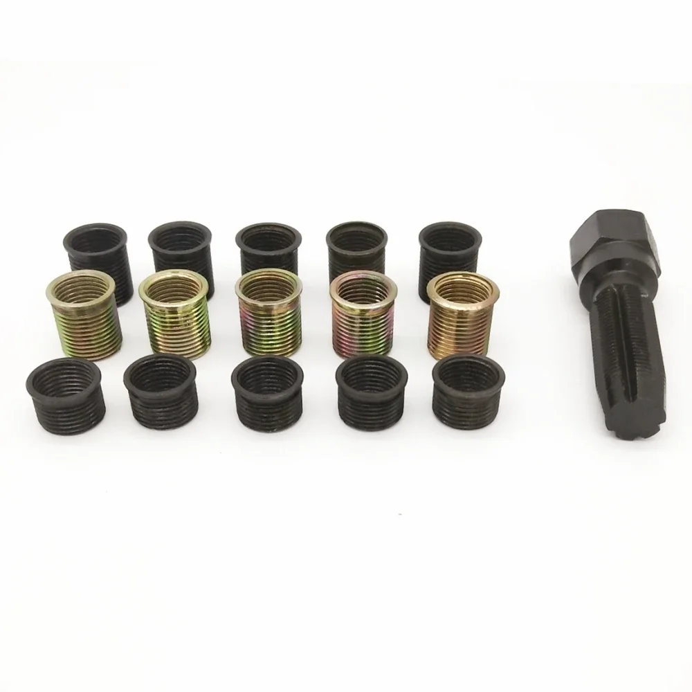 1 conjunto de vela de ignição torneira rosca reparação conjunto kit m14 x 1.25