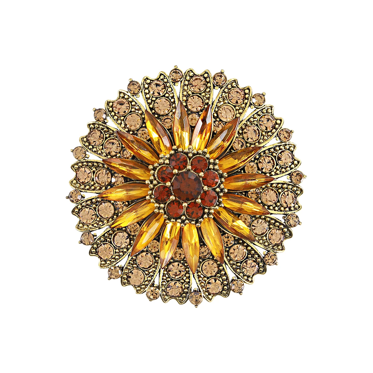 WEIMANJINGDIAN Brand New Arrival Assorted Styles Vintage Crystal Rhinestones Decor Brooch Pins