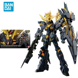 Bandai Original GUNDAM Anime Model RG 1/144 UNICORN GUNDAM-02BANSHEE Action Figure Toys Collectible Ornaments Gifts for Children