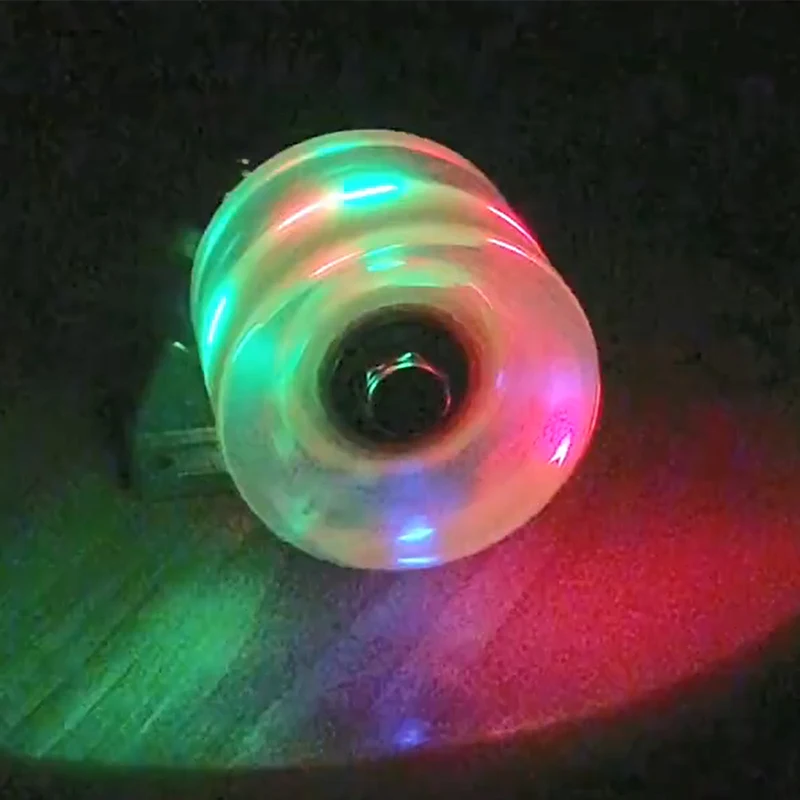 4pcs 70mm Light Up Flash Skateboard Longboard Wheels 78A Bearing Core PU wheels
