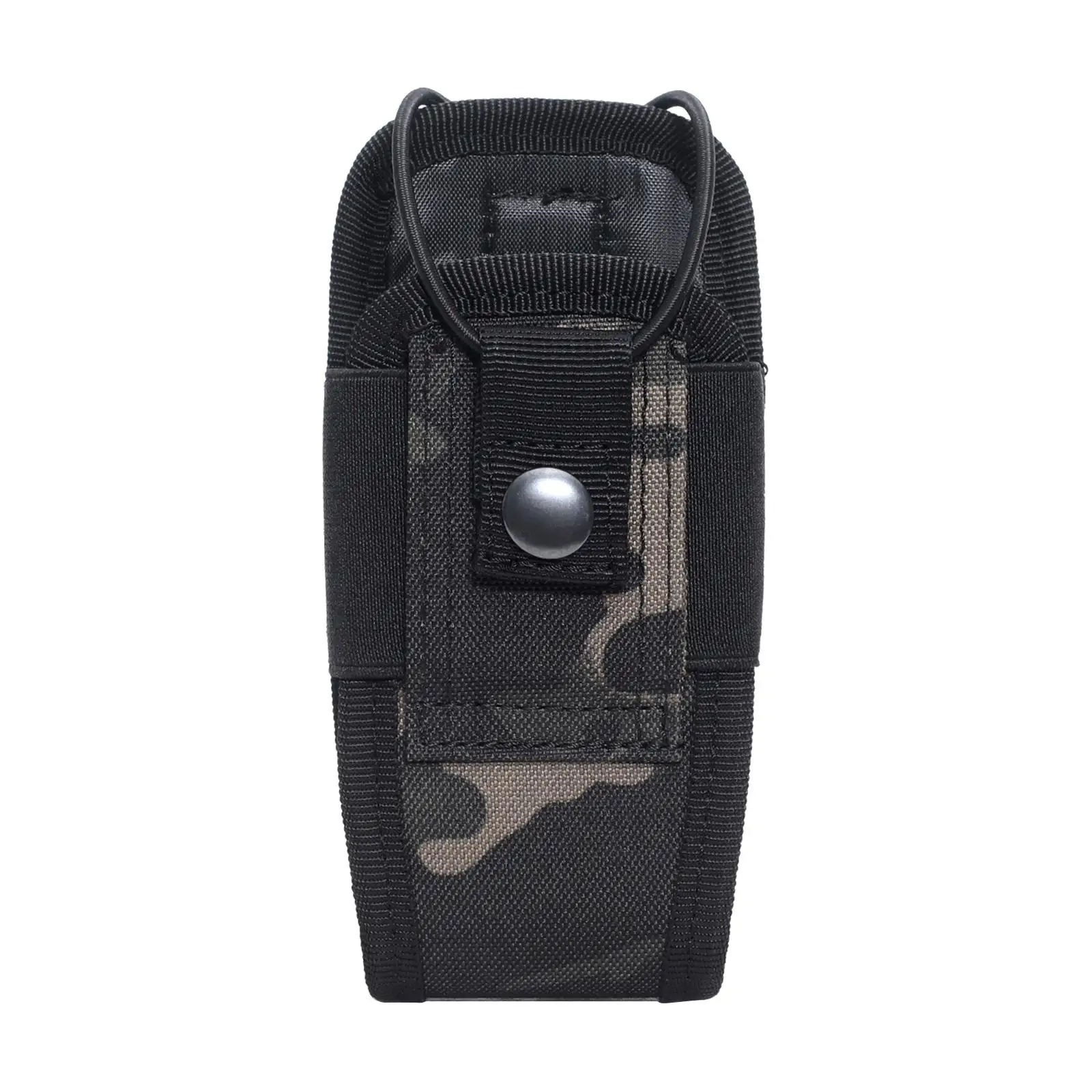 2xMolle ラジオ トランシーバー ホルダー バッグ マガジン ポーチ ホルスター ケース ブラック カモフラージュ