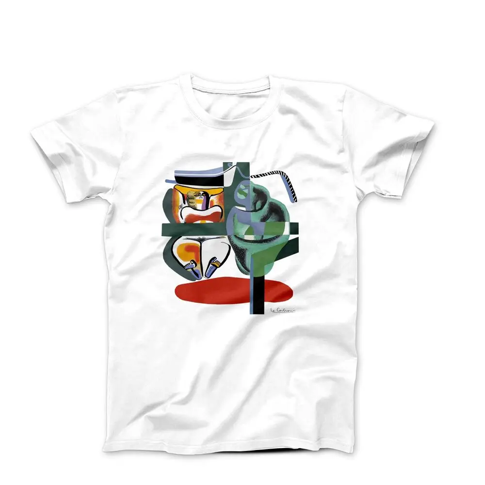 Le Corbusier The Bather, Boat and Shellfish (1947) Art T-shirt High Quality 100%Cotton Short Sleeve