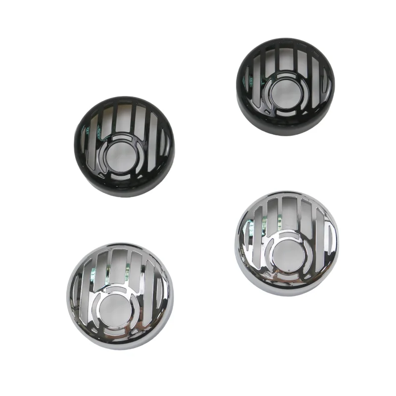Black/Chrome Motorcycle Rear Turn Signal Protect Cover for Harley Sportster 883 1200 X48 Road Glide