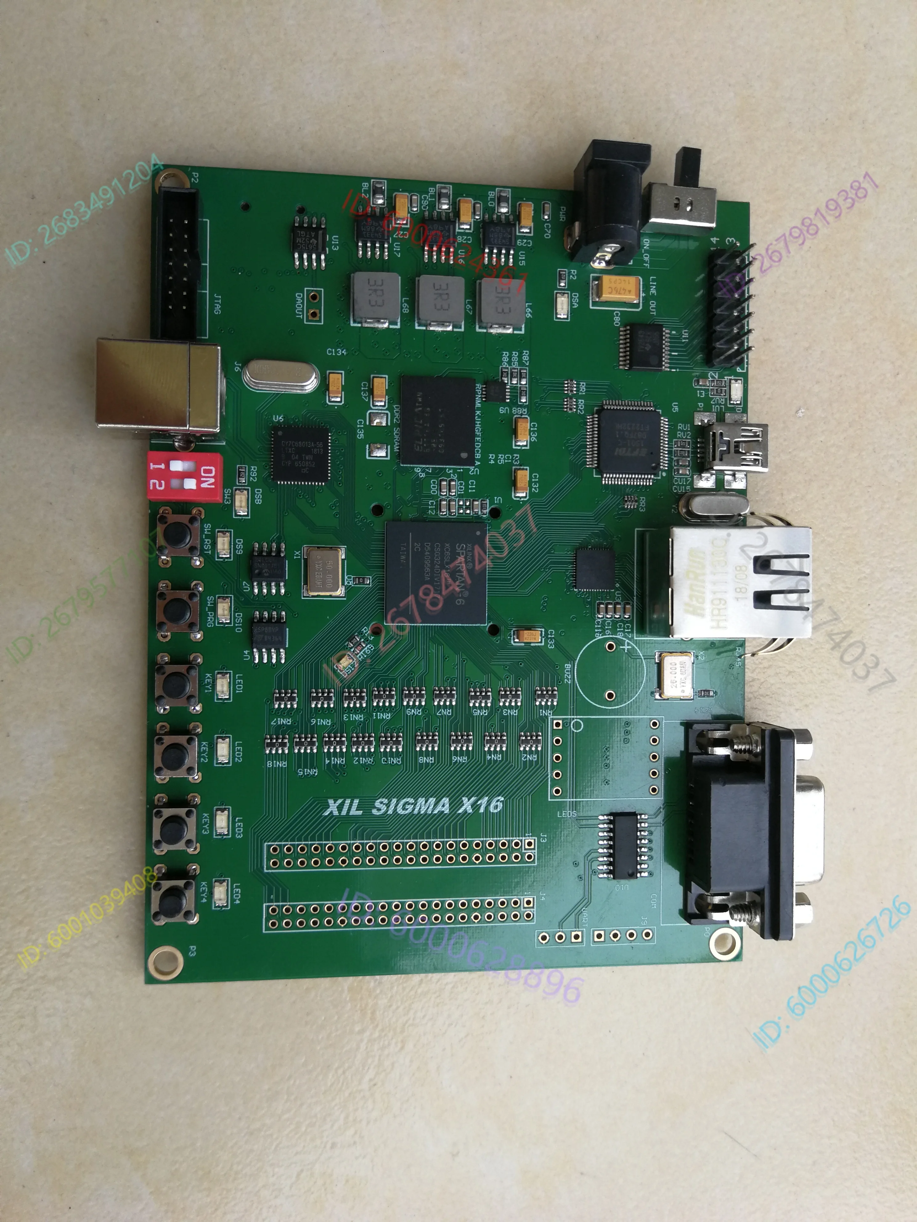 

Development board Spartan6 XC6SLX16 DDR2/FT2232HL/Gigabit network development board