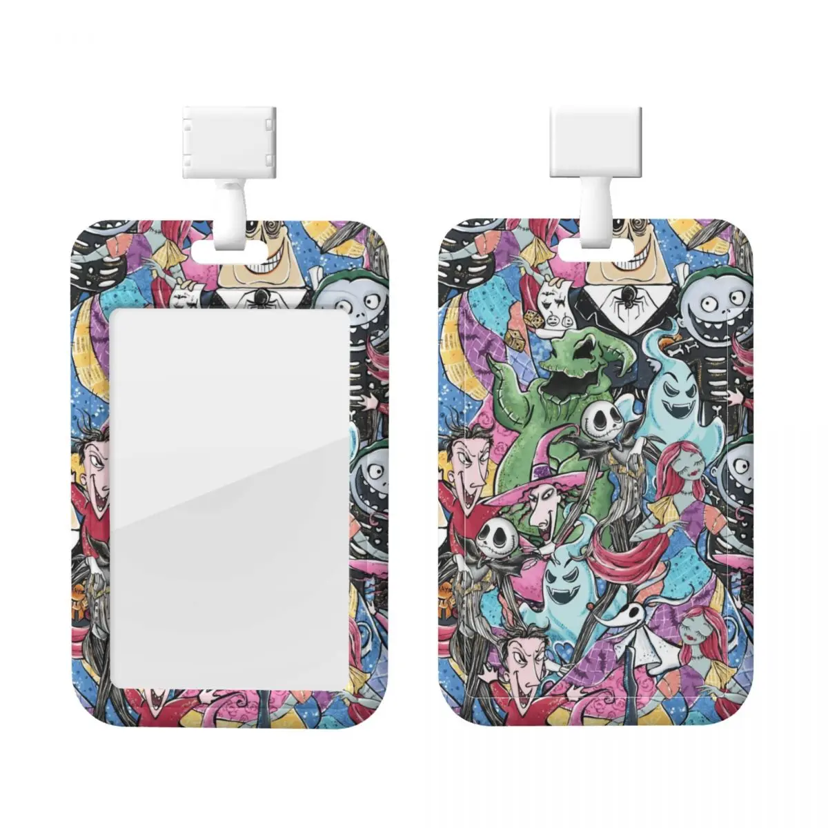 

Custom Jack Skellington Card Badge Holder For Office Card Holder Unisex Neck Lanyard Credit Card Holders Neck Strap