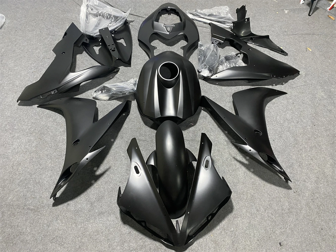 Kit carenatura moto adatto YZF-R1 2004 2005 2006 YZF1000 04 05 06 Carenatura carrozzeria Alloggiamento moto nero opaco