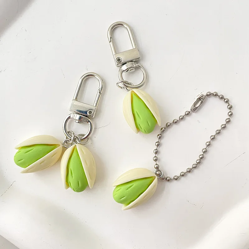 Pistachio Keychain Creative Imitation Food Series Personality Backpack Pendant Cute Lady Party Gift