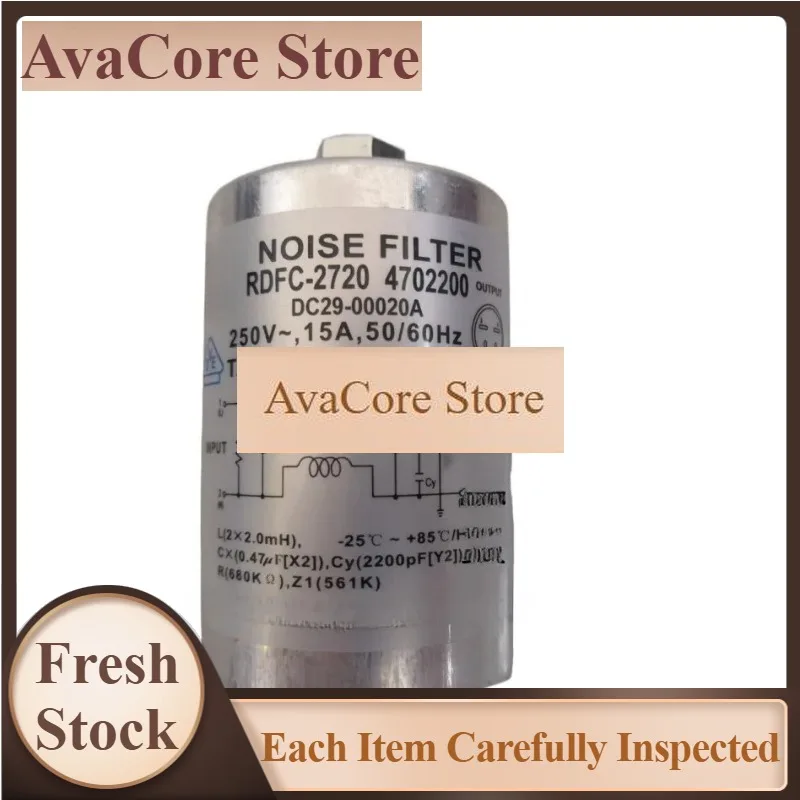 AvaCoreRoller Washing Machine Capacitor, Filter DC29-00020A RDFC-2720 WF1802XEU