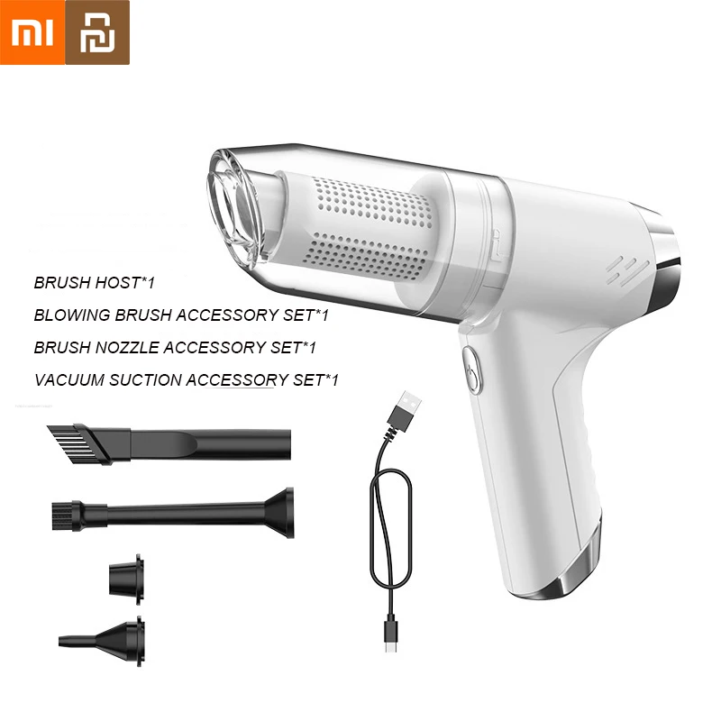 샤오미 Youpin 무선 강력한 흡입 진공 청소기, 휴대용 자동차 가정용 청소 기계, 휴대용 가전 제품, 3 in 1, 신제품