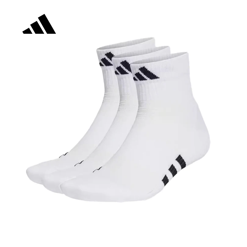 

Носки adidas унисекс для молодежи и взрослых — дышащие, комфортные спортивные носки для бега и тренировок (3 пары) HT3450