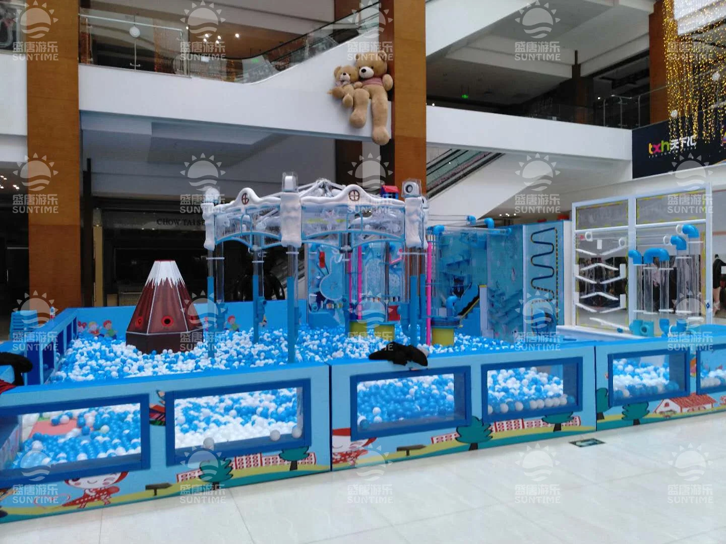 Windkraft ball maschine Kinder Indoor-Spielgeräte