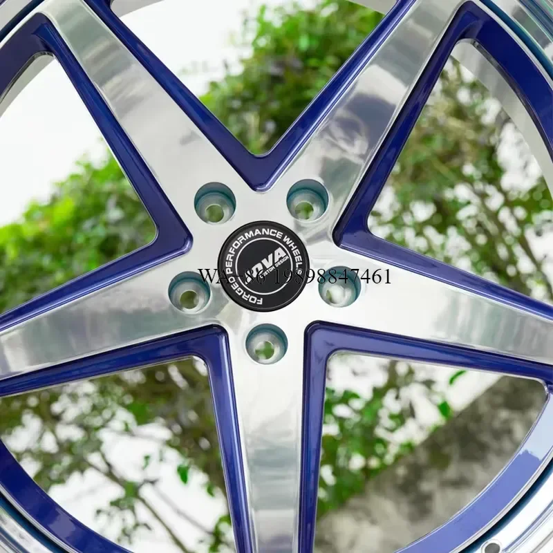 New HZR Forged Two-piece Aluminum Alloy Wheel Hub 5x120 Bolt Pattern R20 R22 5-spoke Center Cap in Silver for CTS Coupe