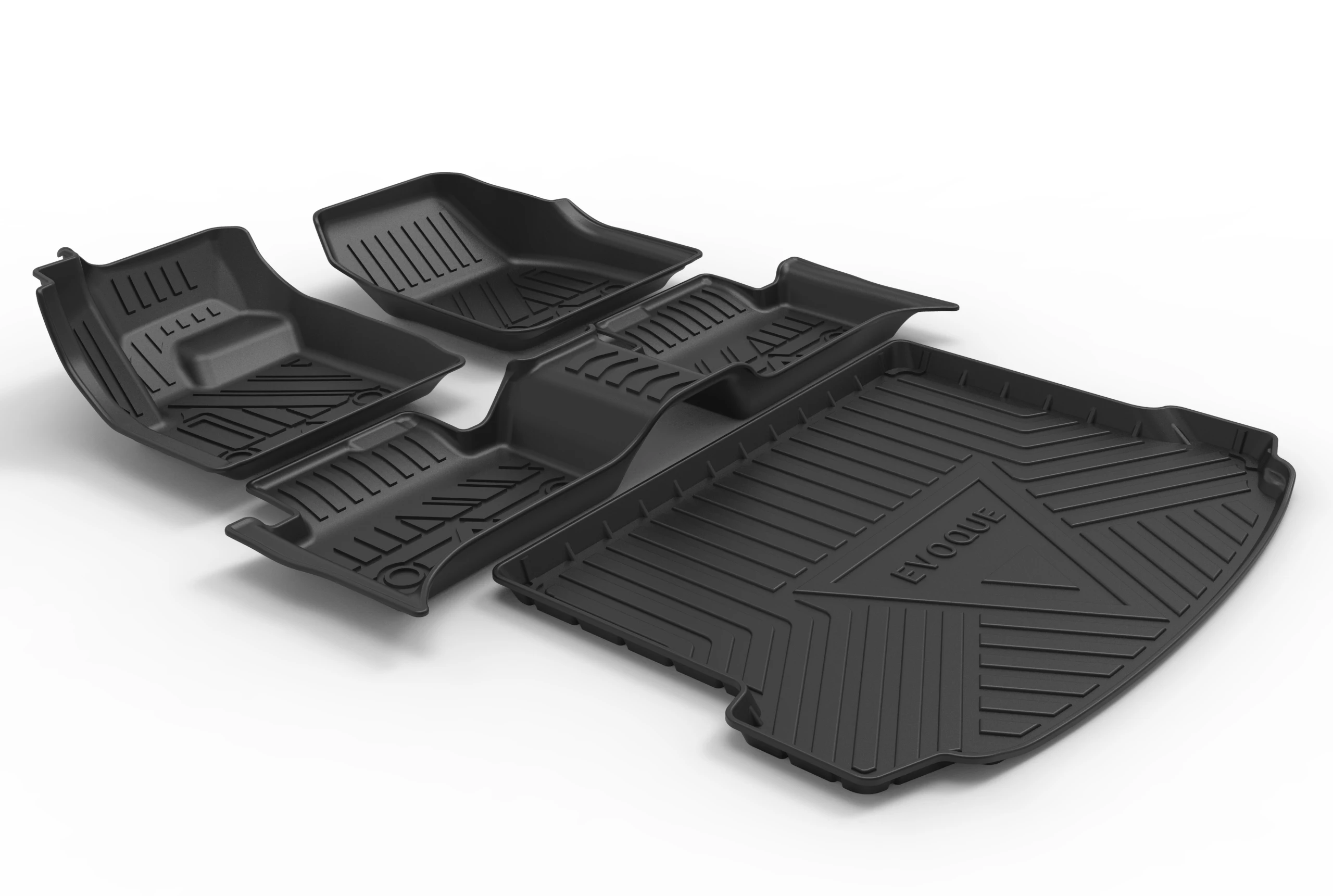 Rubberen automat voor LAND ROVER EVOQUE 2020 Tapijt Waterdichte interieuraccessoires TPE autovloermatten