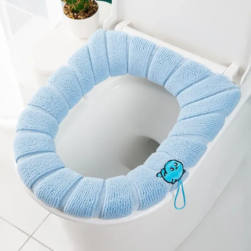 O-shape Toilet Seat Cover Universal Washable Skin-friendly Closestool Mats Antibacterial  Four Season Чехол Для Унитаза