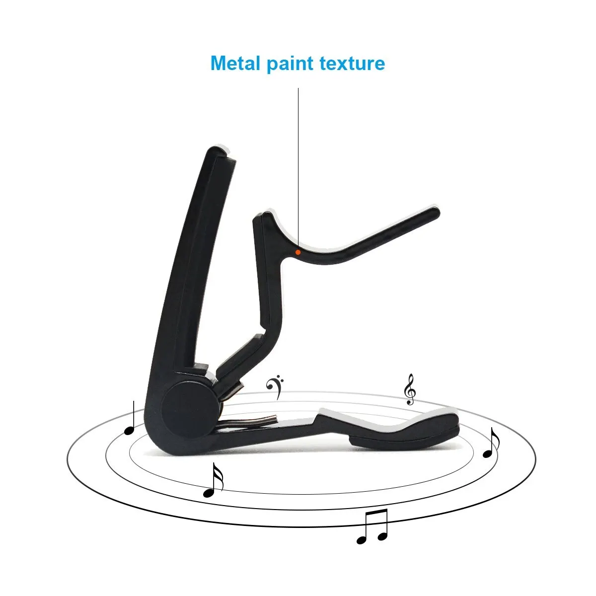 Gitarren-Kapodaster für 6-saitige akustische klassische E-Gitarre, Legierung, Metall, universeller Multifunktions-Kapodaster, Gitarrenzubehör – Detail 9