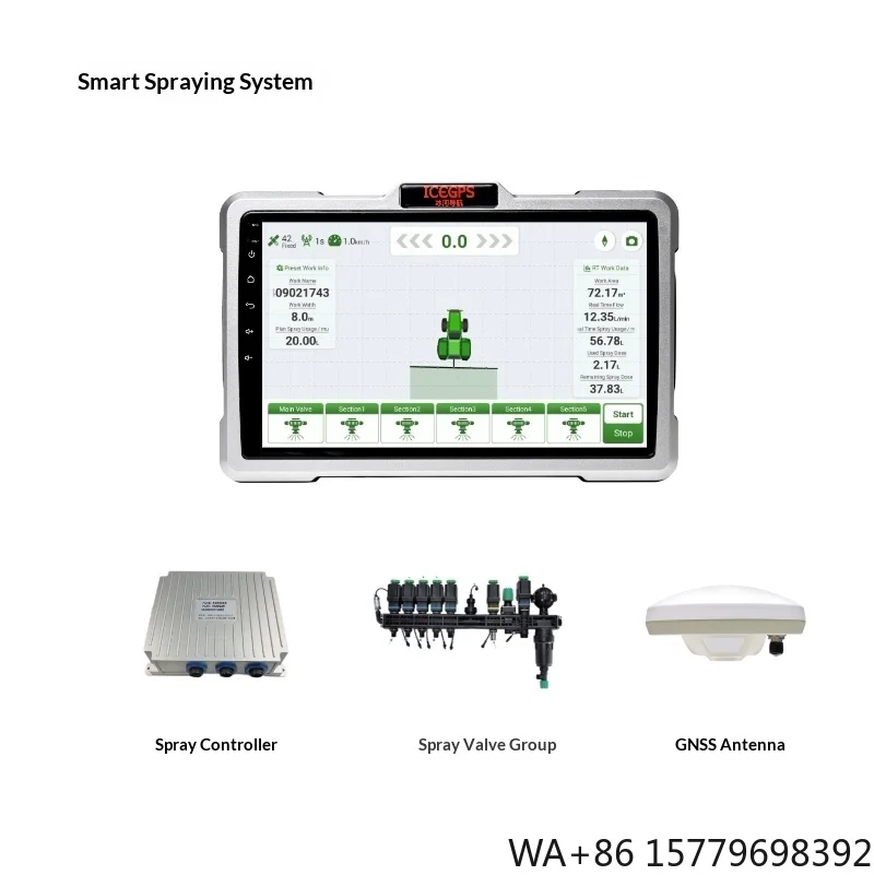 Intelligent Agricultural Variable Rate Spray System IP65 WiFi 4G Bluetooth for Precision Spraying & Farm Irrigation