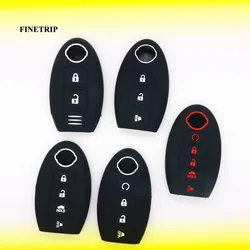 Silicone Car Remote Key Case Cover For Nissan Altima Maxima Murano Sentra Versa Titan Leaf Juke Quest Elgrand NV200 Note Tiida