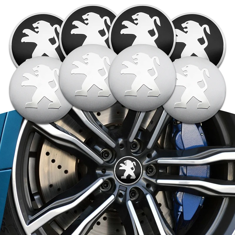 

Наклейки-эмблемы на центральные колпачки колес (4 шт., 56 мм) для Peugeot 407, 508, 2008, 5008, 307, 308, 3008, 206, 207, 208, 107, 106, 301