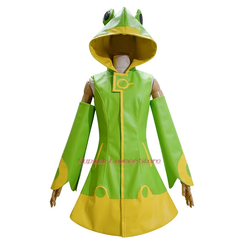 Kinomoto Sakura Cardcaptor Sakura Anime Cosplay Costume Clothes Wig Uniform Cosplay Kinomoto Sakura Baby Frog Raincoat Set