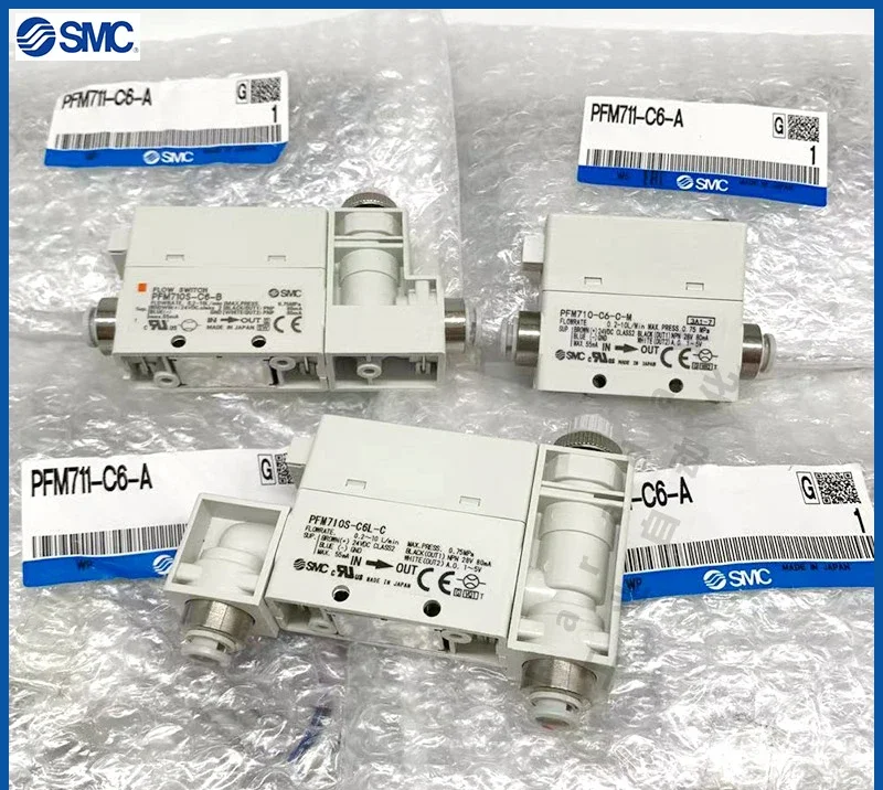 SMC gas flowmeter switch PFM750/750S-C6/C8/01/02/L-A/B/C/D/E/F-M