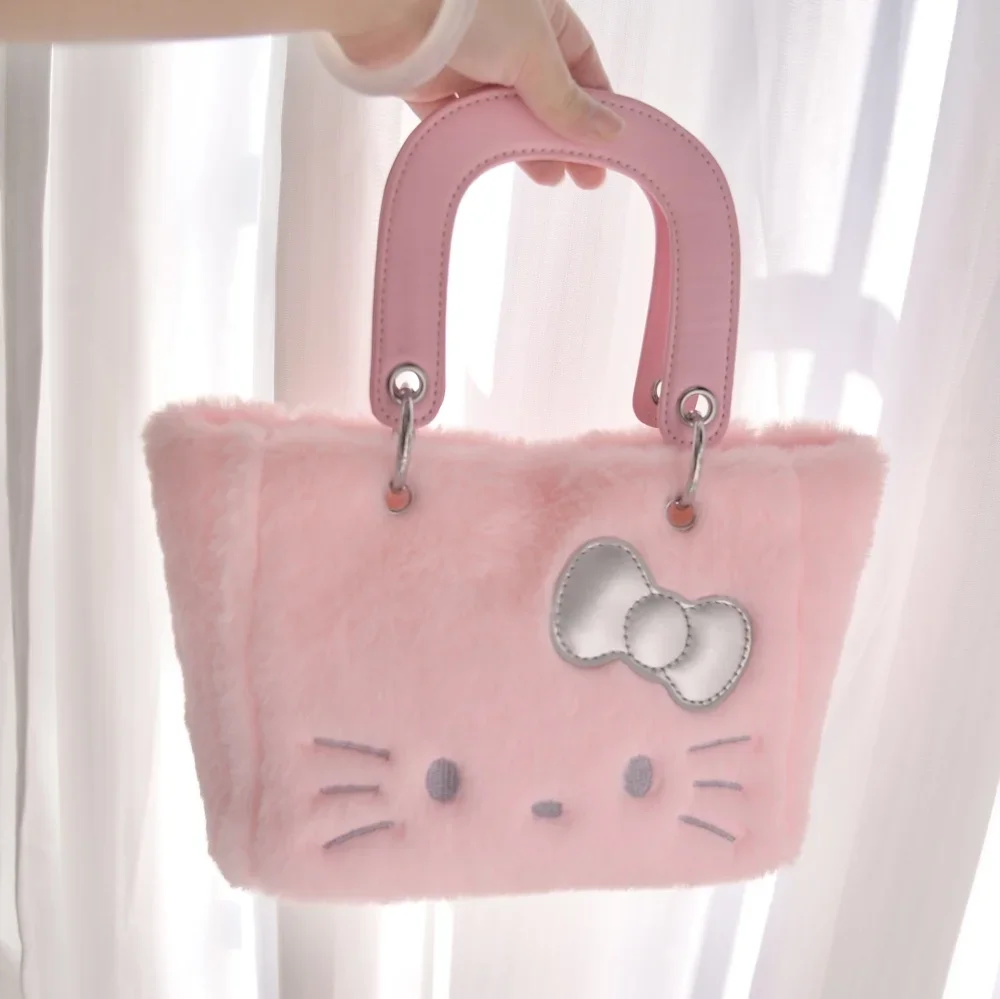 

Лидер продаж, женская сумка Hello Kitty, высококачественная сумка для покупок, многофункциональный кошелек в стиле аниме, большая вместительная косметичка, кавайный подарок