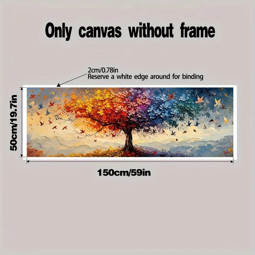 مطبوعات جدارية على شكل فراشة متعددة الألوان من قماش شجرة الحياة كبيرة الحجم لتزيين غرفة المعيشة وغرفة النوم، أعمال فنية بدون إطار