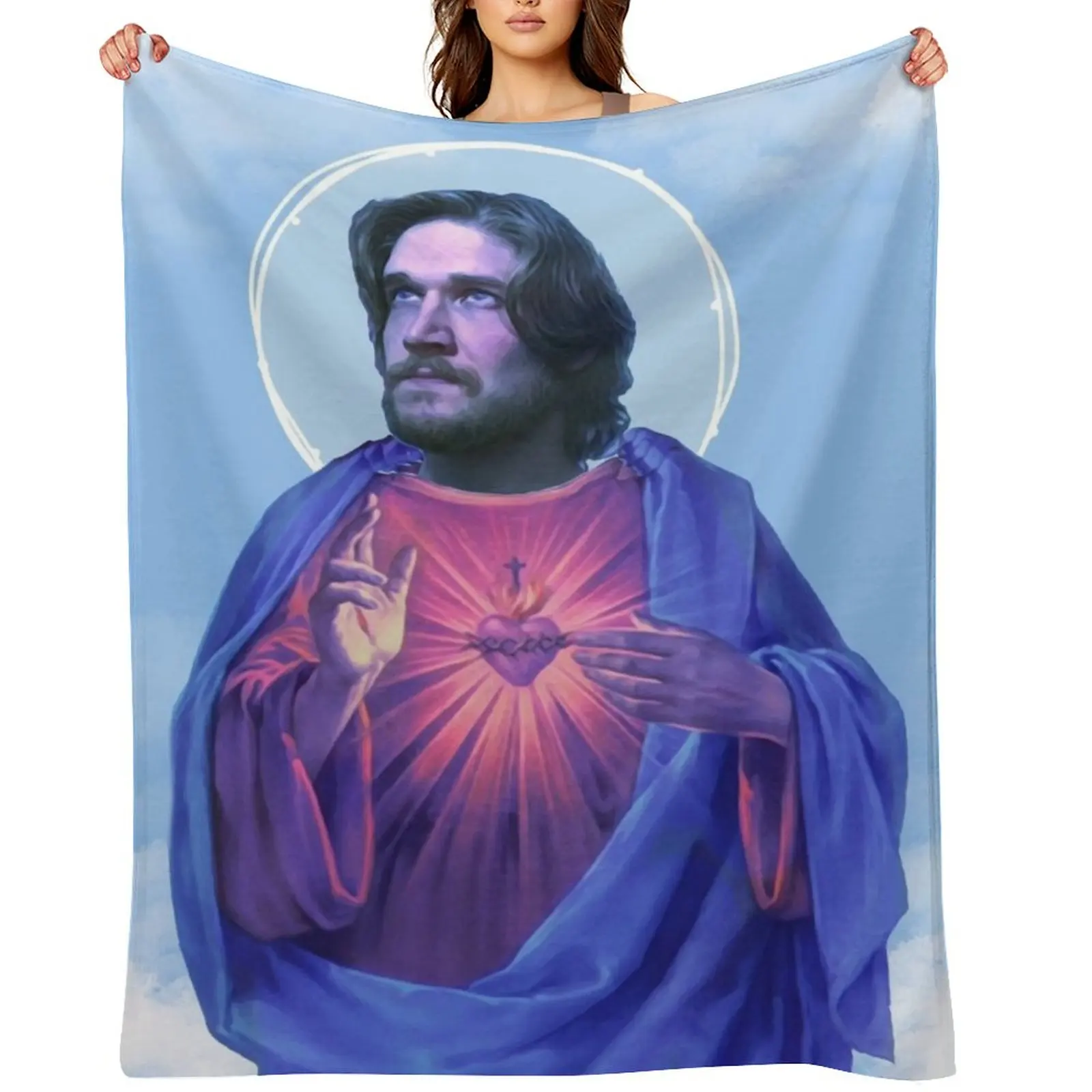 

Jesus Bo Throw Blanket Loose Sofa Throw manga heavy to sleep Blankets